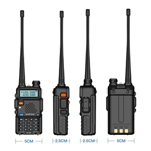 <span class=keywords><strong>Radio</strong></span> bidirectionnelle analogique portable double bande UV-5R 5W longue portée avec batterie 1500-2000mAh et résistance à l'eau IP25 - Product Image 2