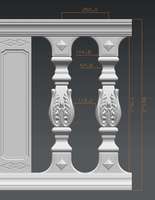 Barrière décorative de balcon en plastique ABS de haute précision de la marque Reazone, pas chère, pour balustres, balustrades, mains courantes, décoration extérieure