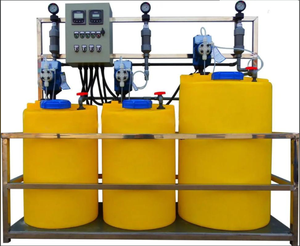 ปั๊ม PLC ควบคุมอัตโนมัติรุ่นใหม่สำหรับระบบเตรียมและจ่ายสารเคมีโพลีเมอร์ผงสำหรับบำบัดน้ำเสีย อัตราการไหล 5 ลบ.ม./ชม. - Product Image 1