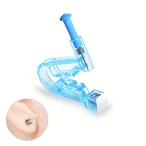 <span class=keywords><strong>Kit</strong></span> de Perforación de Orejas Desechable, Pistola Perforadora de Grado Médico Estéril con Pendientes de Botón para Uso Profesional y Doméstico - Product Image 1