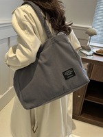 Nouveau design, vente en gros, grands sacs à bandoulière pour étudiant, sac d'école, sac fourre-tout en toile velours côtelé pour fille