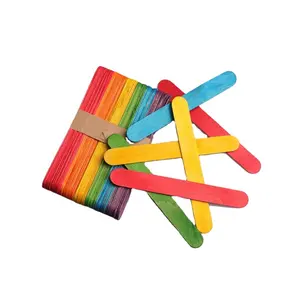 wooden jumbo sticks with multi colors kids craft