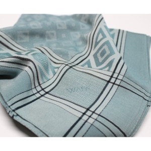 Pañuelo Cuadrado Jacquard Liso Wafa con Diseño Enmarcado, Mezcla de Poliéster y Viscosa, 110x110 cm, Acabado Mate, Pañuelo para la Cabeza de Mujer - Product Image 5