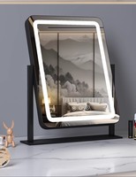 Miroir de maquillage LED avec éclairage, style Hollywood, interrupteur tactile, 3 modes de couleur, pour table de chevet, vente en gros