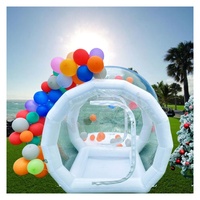Ballons de fête pour enfants Maison amusante Igloo géant en cristal gonflable transparent Tente à bulles Maison de ballons gonflables transparents