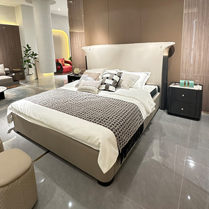 Set di Mobili per Camera da <span class=keywords><strong>Letto</strong></span> di Lusso KMJ, Design Moderno in Legno Massello, <span class=keywords><strong>Letto</strong></span> Morbido Personalizzabile per Villa - Product Image 2