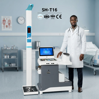 Kiosque médical intelligent tout-en-un, analyseur corporel, machine de contrôle de santé, examen, écran tactile 15,6 pouces
