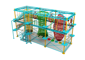 Curso comercial <span class=keywords><strong>de</strong></span> cuerdas <span class=keywords><strong>de</strong></span> obstáculos altos y bajos para patio interior y exterior - Product Image 6