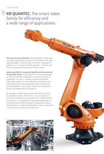 Robot de Pulido Servoeléctrico de 6 Ejes QUANTEC, Capacidad de Carga Útil de 300 kg, Alcance de 2701 mm, Motor KR C4/Controlador KR, IP65 - Product Image 1