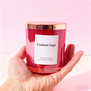 Velas perfumadas de lujo para boda sin humo, juego de regalo de velas perfumadas de cera de soja de vidrio personalizado - Product Image 2