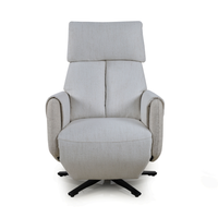 Fauteuil inclinable pivotant en tissu de lin, canapé électrique simple avec repose-pieds pour salon, chambre à coucher, meubles de maison