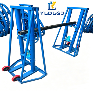 YILI 8T Sollevatore Idraulico per Bobine di Cavi, Supporto per Bobine Resistente con Ruote per Elettricisti Professionisti e Progetti di Linee Elettriche - Product Image 6