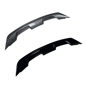 Ford Mustang Rear Spoiler Ducktail Piano <b>Black</b> Carbon Fiber Texture ABS Trunk <b>Wing</b> 2015-2022 - Product Image 5