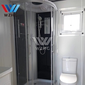 Cómodos diseños de contenedores de casa prefabricada de 4 dormitorios y 2 baños y planos de piso con estabilizador para bosque - Product Image 6