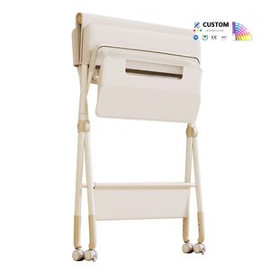 Stazione Portatile <span class=keywords><strong>per</strong></span> il Cambio del Pannolino <span class=keywords><strong>per</strong></span> Neonati con Ruote e Altezza Regolabile - Product Image 4