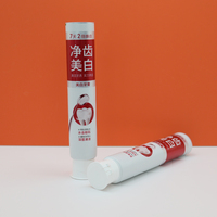 Tube de pâte à dents laminé ABL personnalisé emballage vide OEM marque privée en plastique souple tube de pâte dentifrice à presser avec bouchon