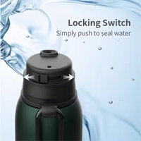 Botol Filter Air Alkali Bebas BPA Berkualitas Tinggi dengan Filter Serat Karbon dan Botol Stainless Steel untuk Aktivitas Luar Ruangan, RV & Mobil