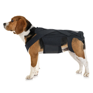 Gilet de soutien dorsal pour chien noir réglable orthopédique pour soulager la douleur canine et protéger des blessures - Product Image 2