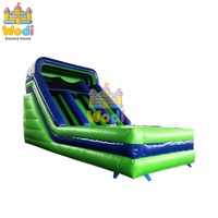 Perosotan Tiup Safari Backyard Kelas Komersial, Perosotan Tiup PVC Heavy Duty, Perosotan Tiup untuk Sewa Pesta Anak