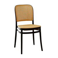 Chaise de salle à manger décontractée pour extérieur, balcon et usage domestique, avec dossier respirant, en plastique, grande taille, pour restaurant