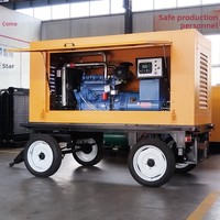 Groupe électrogène diesel mobile sur remorque 10kW 20kW 30kW 40kW 50kW, étanche, unité d'alimentation KD-50GF 400/230V ATS, fabricant