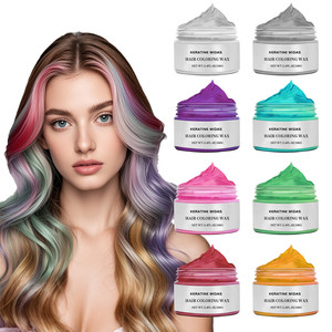 Cire colorante pour cheveux lavable aux ingrédients naturels, <span class=keywords><strong>teinture</strong></span> capillaire <span class=keywords><strong>temporaire</strong></span> en argile pour hommes et femmes - Product Image 1