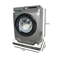 Fully Automatic Inverter Motor Silver Stainless Steel Front Load Washer