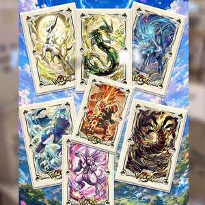 Venta al por mayor de Anime japonés: Tablero de arte acrílico raro de Eif Baby Pokemoned, Fan Art Mengka, Caja de sobres misteriosos de cartas doradas 151 para juego de cartas - Product Image 3