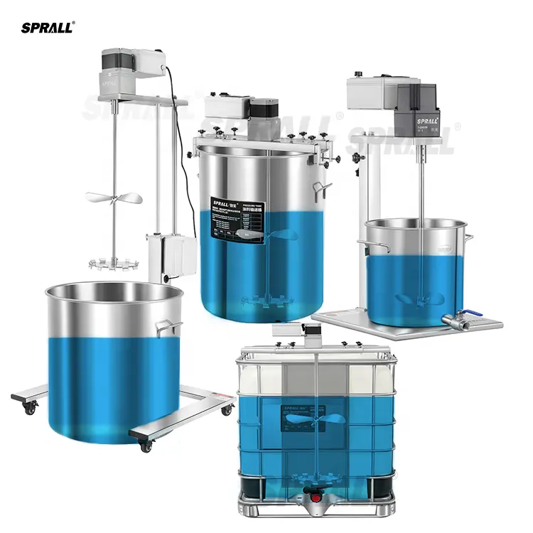 SPRALL Different Lift Modes Paint Stirrer Chemical Mixer Soap Agitator Cosmetics Food Grade Electric Vertical Liquid Mixer