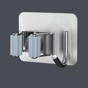 Soporte <span class=keywords><strong>de</strong></span> <span class=keywords><strong>Pared</strong></span> para Escoba y Trapeador <span class=keywords><strong>de</strong></span> Acero Inoxidable para el Hogar, <span class=keywords><strong>Organizador</strong></span> <span class=keywords><strong>de</strong></span> <span class=keywords><strong>Herramientas</strong></span> - Product Image 2
