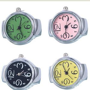 <span class=keywords><strong>Montre</strong></span> bague pour femme/fille, élégante, en acier, cadran rond, quartz élastique, bague avec <span class=keywords><strong>montre</strong></span>, taille mini, cadeau pour étudiant - Product Image 2