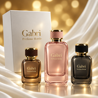 Flacon de parfum en gros 50 ml vide de luxe, flacon de parfum en verre 30 ml personnalisé OEM, flacon de parfum avec emballage en boîte pour marque privée