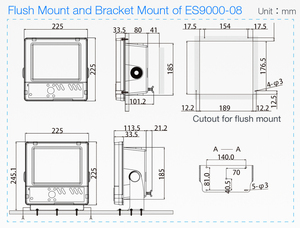Sonda de Profundidad Marina ES9000-08 de 8 Pulgadas con Certificación ISO9001/CCS, Ecosonda Electrónica Marina para Pescadores - Product Image 2
