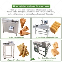 Machine automatique de production de cônes de sucre roulés pour gaufres de crème glacée Maquina Para Hacer Cucuruchos