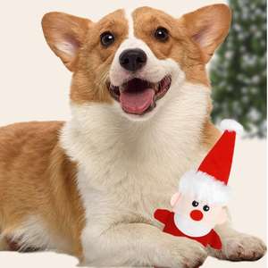 Pamuk halat ile yeni noel peluş gıcırtılı oyuncak geyik kardan adam Santa kadife köpek <span class=keywords><strong>Soothing</strong></span> için yatıştırıcı interaktif Pet hediye Chew - Product Image 6