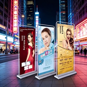 Exhibidores Publicitarios Personalizados con Forma de Puerta para Ferias Comerciales, Impresión Digital, Banner Enrollable de PVC Personalizado - Product Image 2