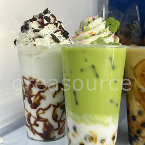 Postre Falso de Burbujas de Té Simuladas con Helado de Matcha, Sabores Surtidos, Chocolate, Galleta y Fresa, Modelo de Atrezzo para Fotografía y Fiestas - Product Image 2