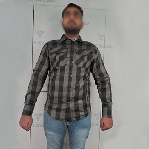 Motorbike Flannel Riding Shirt Protective CE Approved <b>Motorcycle</b> Apparel OEM Wholesale Export Supplier - Product Image 1