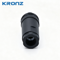 Connecteur de câblage sur site KRONZ M12 4 broches A-Code PG9 tout plastique mâle IP67 étanche pour capteur industriel, actionneur, automatisation CE UL