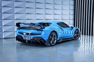 Para <span class=keywords><strong>Ferrari</strong></span> 296 GTB actualización OEM estilo fibra de carbono seco alerón trasero maletero - Product Image 6