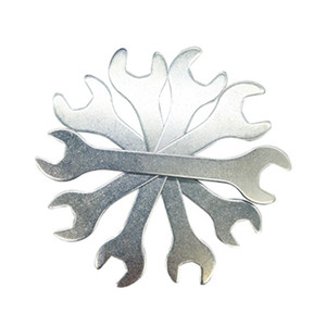 Clé à molette <span class=keywords><strong>double</strong></span> à extrémités ouvertes jetable et économique en acier plat perforé, tailles 5.5, 6, 7, 8, 10, 12, 13, 14, 15, 17, 21, 24 mm - Product Image 3