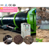 Équipement de compostage par fermentation anaérobie WINWORK, machine à retourner le compost pour déchets organiques, moteur de fermenteur rotatif