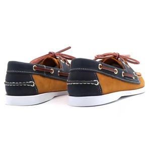 Jamaïque cousu à la main jaune marine <span class=keywords><strong>nubuck</strong></span> cuir mocassin cuir chaussette doublure non marquant semelle en caoutchouc antidérapant hommes <span class=keywords><strong>chaussures</strong></span> <span class=keywords><strong>bateau</strong></span> - Product Image 5