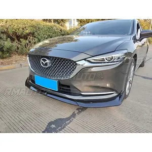 For Mazda Atenza 2020 Body Kit Atenza Civic Front Bumper Splitter <b>Diffuser</b> Spoiler Carbon Fiber Look Style Cover <b>Car</b> Accessories - Product Image 4