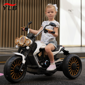 Moto électrique pour enfants, tricycle à deux places avec <span class=keywords><strong>musique</strong></span>, extra-large pour garçons et filles de 3 à 12 ans - Product Image 1
