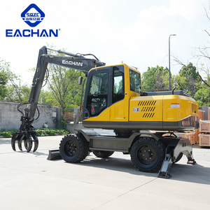 Excavadora de ruedas EACHAN barata de <span class=keywords><strong>10</strong></span> toneladas CE EPA Euro 5, de motor diésel excavadora de ruedas, máquina de movimiento de tierras, excavadora todo terreno - Product Image 3