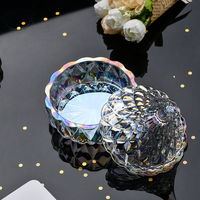 Kpop-stylo à ongles éblouissant, coloré, 1 pièce, avec couvercle, en verre de cristal arc-en-ciel, récipient pour manucure, poudre acrylique et liquide, 55ML