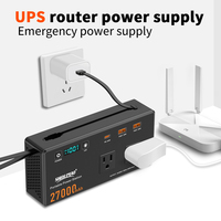Station d'alimentation portable OEM ODM 150W 27000mAh pour camping en extérieur, avec PD 65W, petite batterie externe pour ordinateur portable