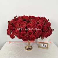 Boules de fleurs artificielles en soie DKB en gros pour mariages, hôtels, villas, centres de table et décorations de fête