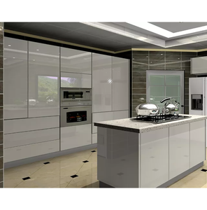 Hiện đại tùy chỉnh Gloss sơn mài tùy chỉnh <span class=keywords><strong>MDF</strong></span> Hội Đồng Quản trị thiết kế nhà bếp tủ - Product Image 1